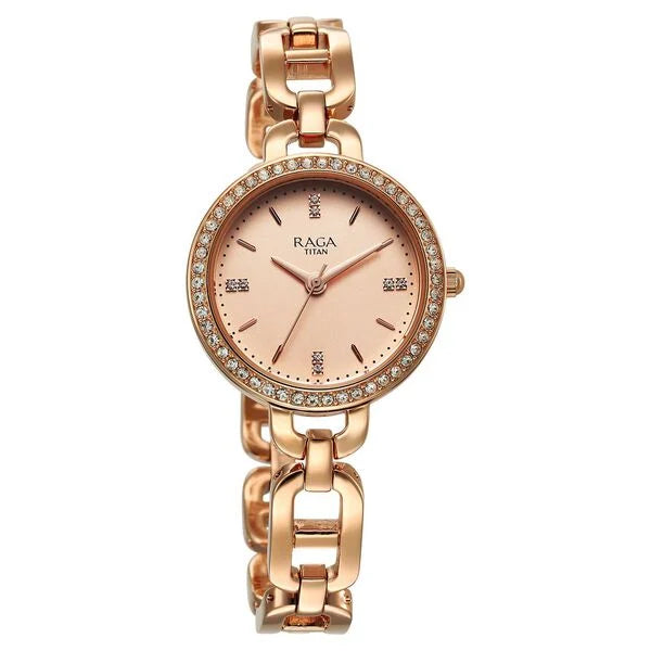 Titan Raga Showstopper Quartz Analog Watch For Women - 95305WM01 - KRISHNA WATCH COMPANY