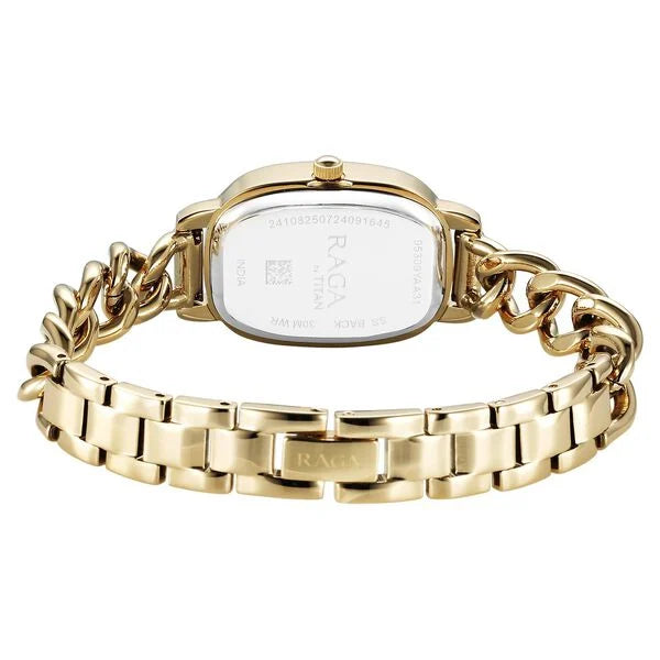 Titan Raga Showstopper Quartz Analog Silver Dial Watch For Women - 95309YM01 - KRISHNA WATCH COMPANY