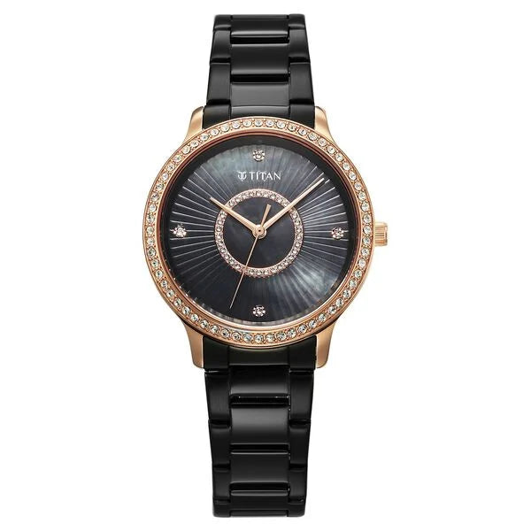 Titan Glamour Quartz Analog Watch For Women - 95314KM01 - KRISHNA WATCH COMPANY