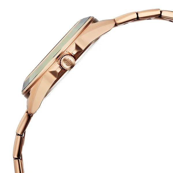 Titan Glamour Quartz Multifunction Green Dial Rose Gold Stainless Steel Strap Watch For Women 95315km03 - KRISHNA WATCH COMPANY