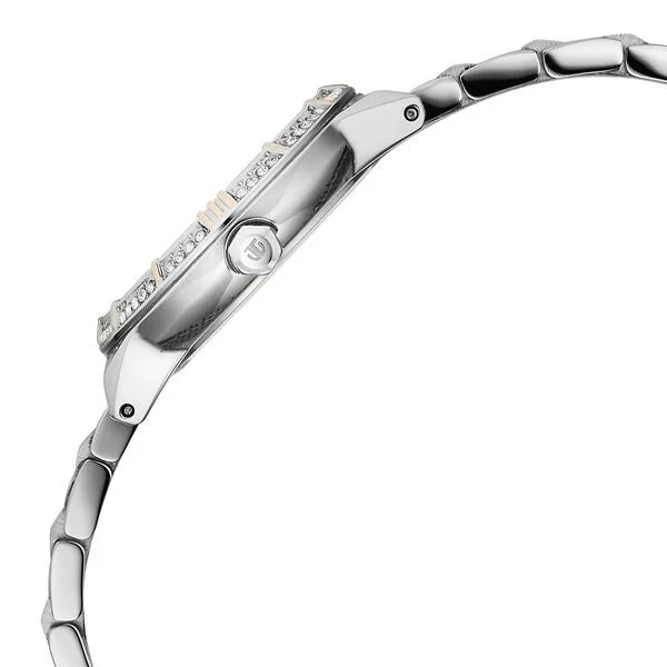 Titan Glamour Quartz Analog Mother Of Pearl Dial Two Toned Watch For Women - 95316KM01 - KRISHNA WATCH COMPANY