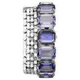 Titan Raga Cocktails Quartz Analog Blue Dial Stainless Steel Strap Watch For Women 95319sm01