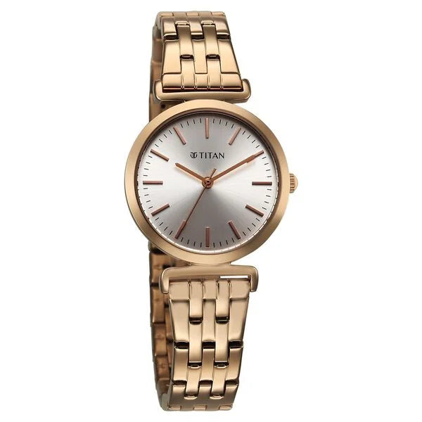 Titan Workmode Quartz Analog Silver Dial Stainless Steel Strap Watch For Women 95321wm01 - KRISHNA WATCH COMPANY