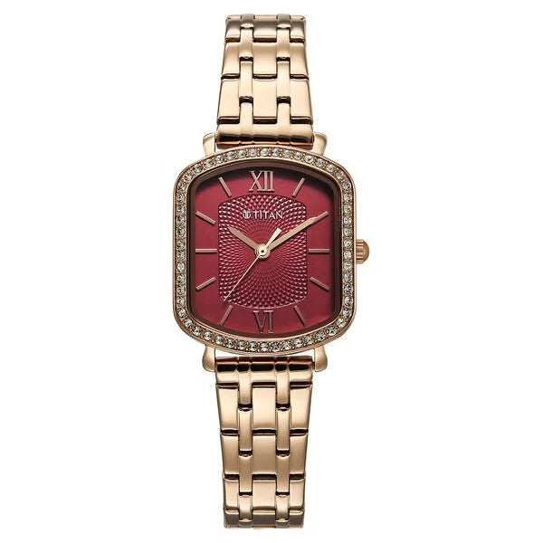 Titan Purple Metro Watch For Women 95323wm01 - KRISHNA WATCH COMPANY