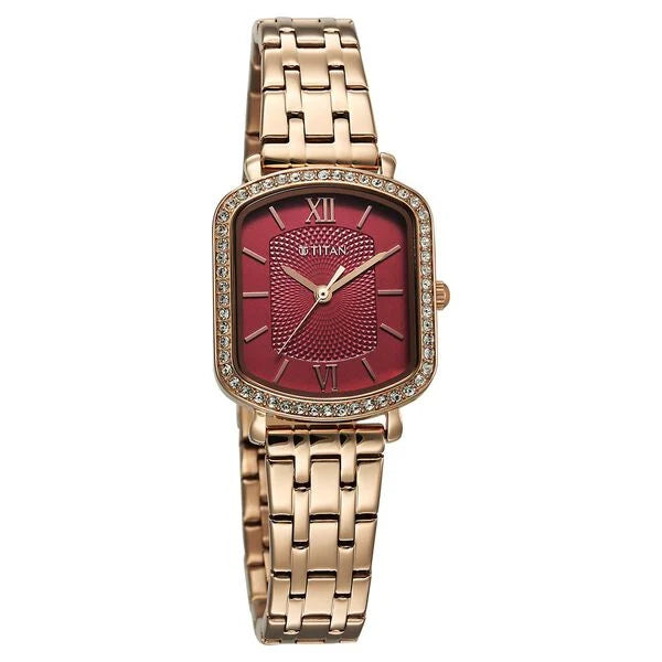 Titan Purple Metro Watch For Women 95323wm01 - KRISHNA WATCH COMPANY