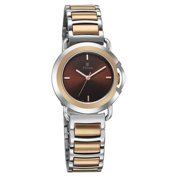 Titan Workmode Quartz Analog Brown Dial Watch For Women - 95324KM01 - KRISHNA WATCH COMPANY