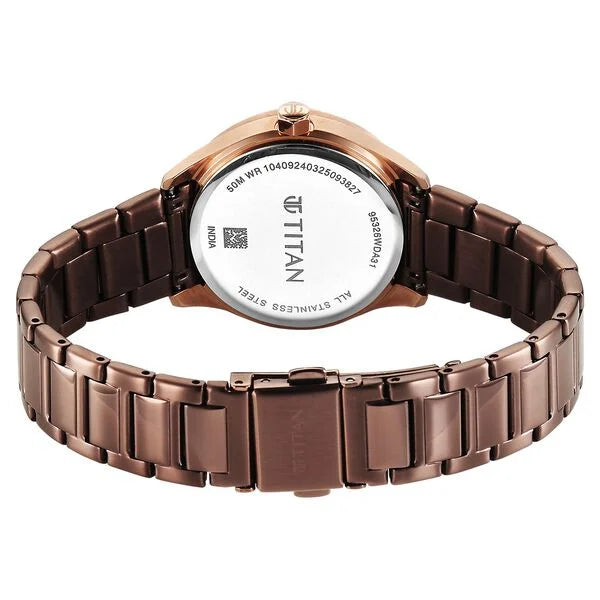 Titan Glamour Watch For Women 95326km02 - KRISHNA WATCH COMPANY