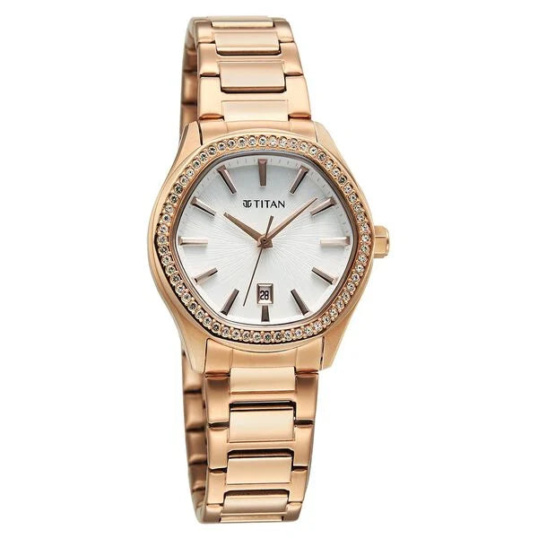 Titan Glamour Watch For Women 95326wm01 - KRISHNA WATCH COMPANY