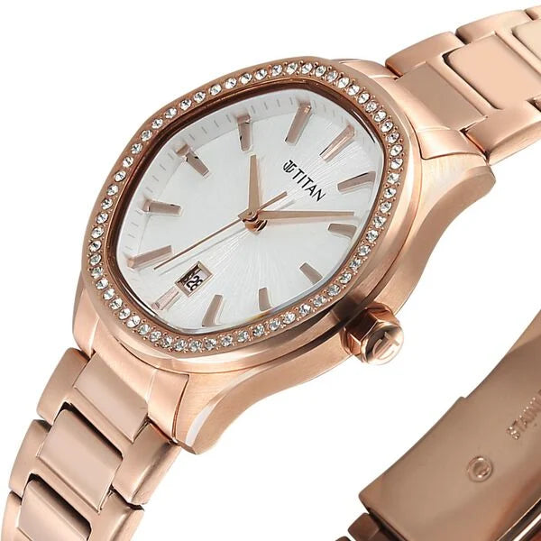 Titan Glamour Watch For Women 95326wm01 - KRISHNA WATCH COMPANY