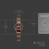 Titan Raga Glimmers Quartz Analog Watch For Women 95328qm01f