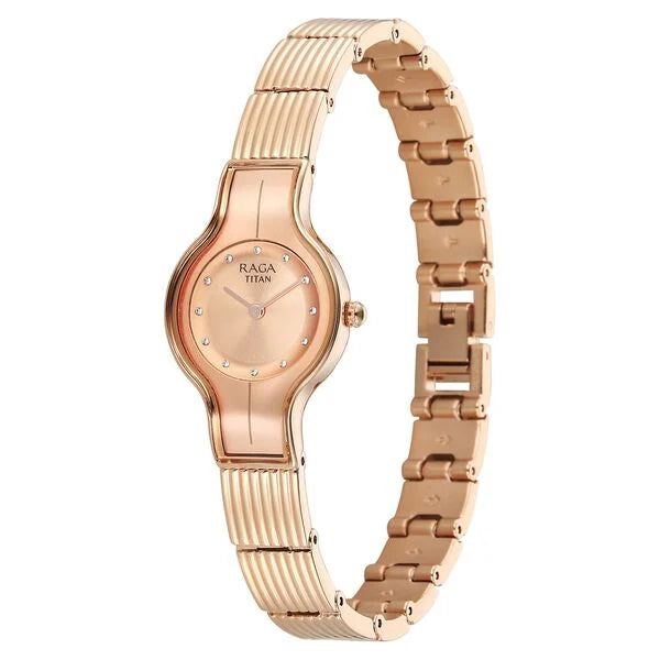 Titan Raga Glimmers Quartz Analog Watch For Women 95328wm01f - KRISHNA WATCH COMPANY