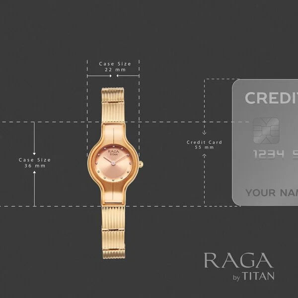 Titan Raga Glimmers Quartz Analog Watch For Women 95328wm01f - KRISHNA WATCH COMPANY