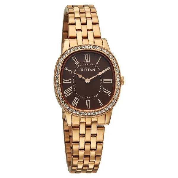 Titan Glamour Quartz Analog Watch For Women - 95332WM01 - KRISHNA WATCH COMPANY