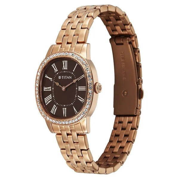 Titan Glamour Quartz Analog Watch For Women - 95332WM01 - KRISHNA WATCH COMPANY