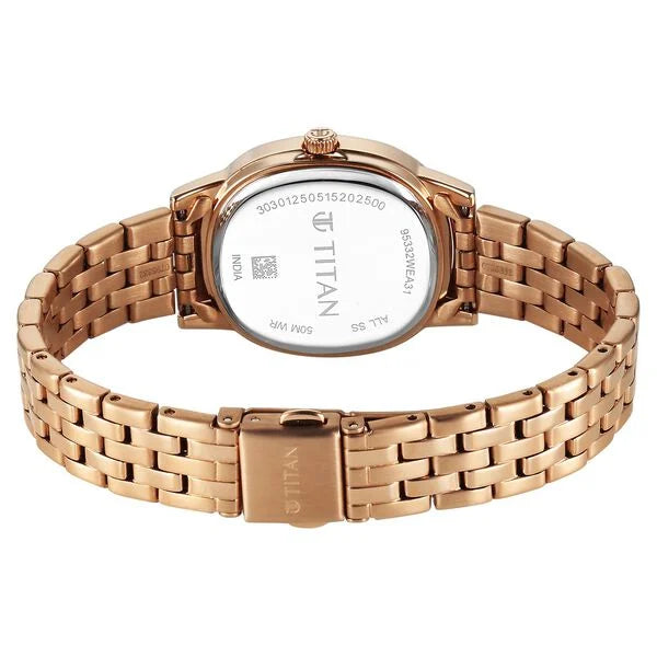 Titan Glamour Quartz Analog Watch For Women - 95332WM01 - KRISHNA WATCH COMPANY