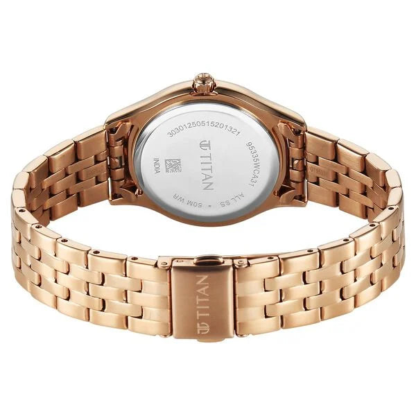 Titan Glamour Quartz Analog Watch For Women 95335wm01 - KRISHNA WATCH COMPANY