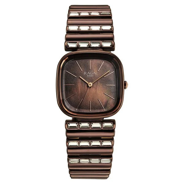 Titan Raga Glimmers Watch For Women - 95339QM01F - KRISHNA WATCH COMPANY