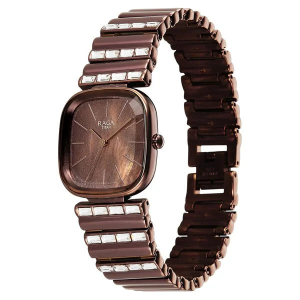 Titan Raga Glimmers Watch For Women - 95339QM01F - KRISHNA WATCH COMPANY
