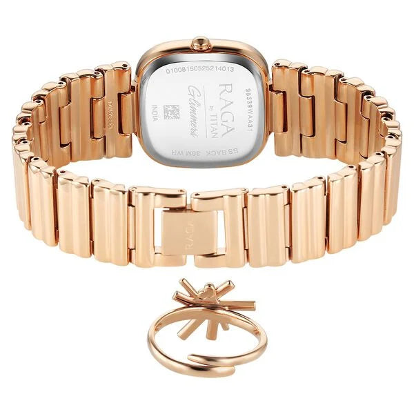 Titan Raga Glimmers Quartz Analog Watch For Women - 95339WM01F - KRISHNA WATCH COMPANY