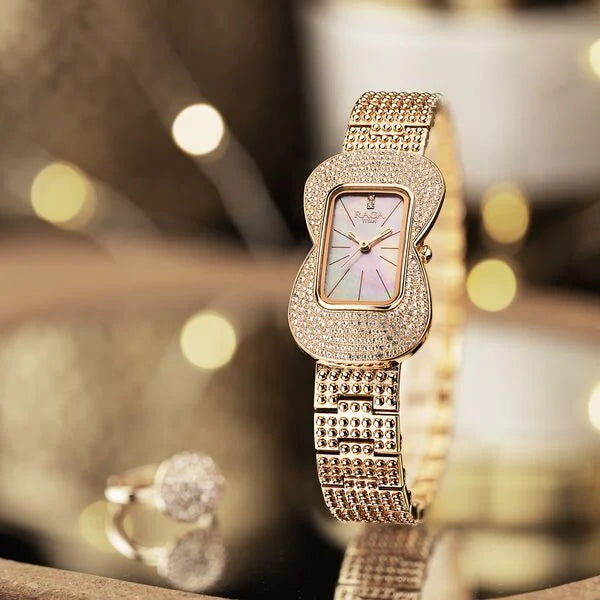 Titan Raga Glimmers Women's Watch - 95340WM01F - KRISHNA WATCH COMPANY