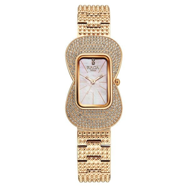 Titan Raga Glimmers Women's Watch - 95340WM01F - KRISHNA WATCH COMPANY
