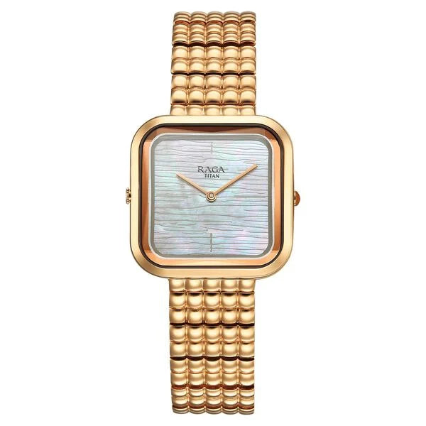 Titan Raga Glimmers Quartz Analog Watch For Women - 95343WM01 - KRISHNA WATCH COMPANY