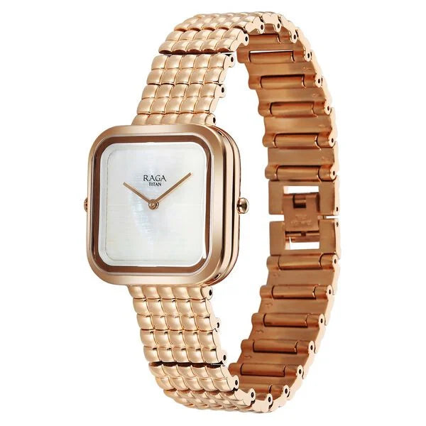 Titan Raga Glimmers Quartz Analog Watch For Women - 95343WM01 - KRISHNA WATCH COMPANY