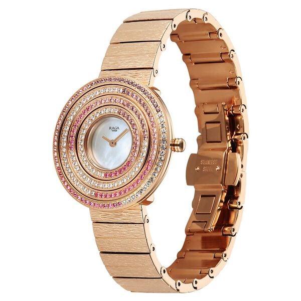 Titan Raga Glimmers Quartz Analog Watch For Women 95344wm01f - KRISHNA WATCH COMPANY