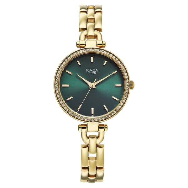 Titan Raga Showstopper Quartz Analog Watch For Women - 95345YM01 - KRISHNA WATCH COMPANY