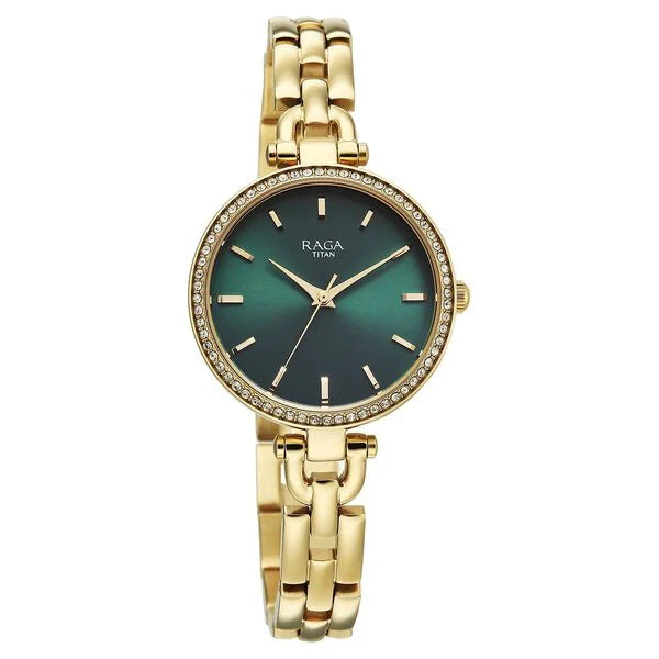Titan Raga Showstopper Quartz Analog Watch For Women - 95345YM01 - KRISHNA WATCH COMPANY