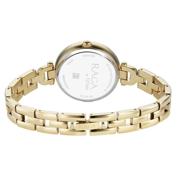 Titan Raga Showstopper Quartz Analog Watch For Women - 95345YM01 - KRISHNA WATCH COMPANY