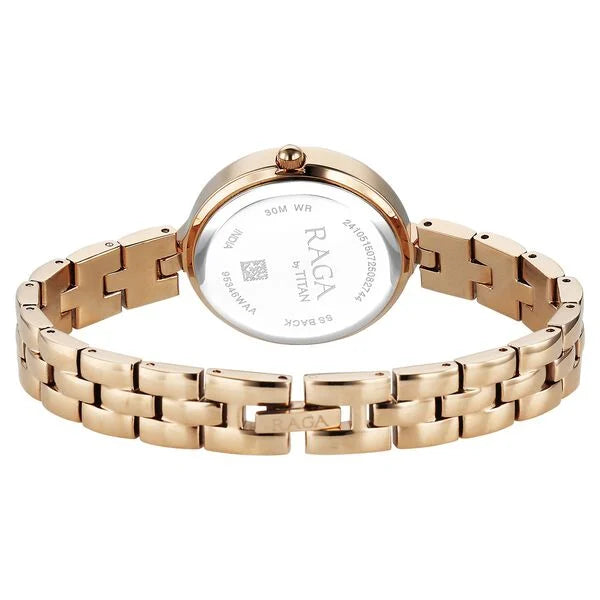 Titan Raga Showstopper Quartz Analog Watch For Women - 95346WM01 - KRISHNA WATCH COMPANY