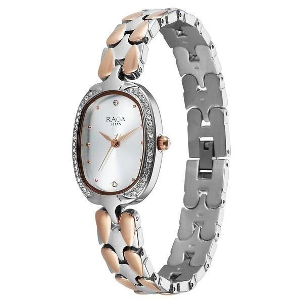 Titan Raga Showstopper Quartz Analog Watch For Women - 95347KM01 - KRISHNA WATCH COMPANY