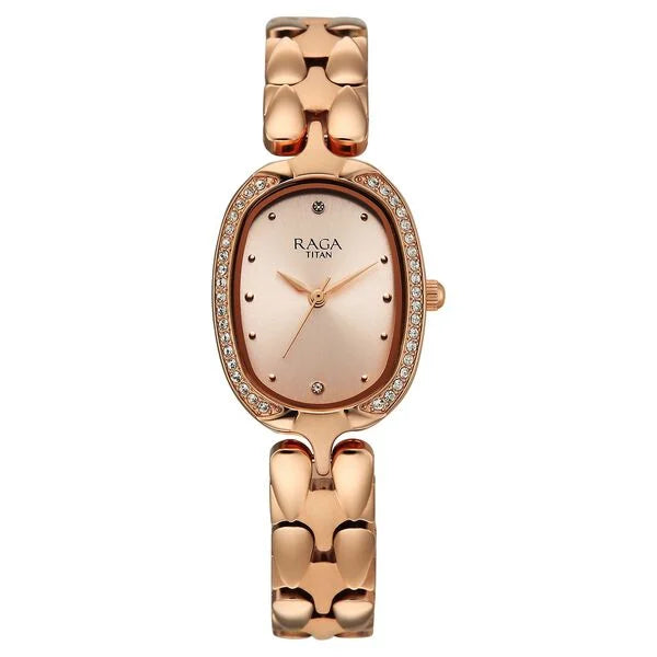 Titan Raga Showstopper Quartz Analog Watch For Women - 95347WM01 - KRISHNA WATCH COMPANY