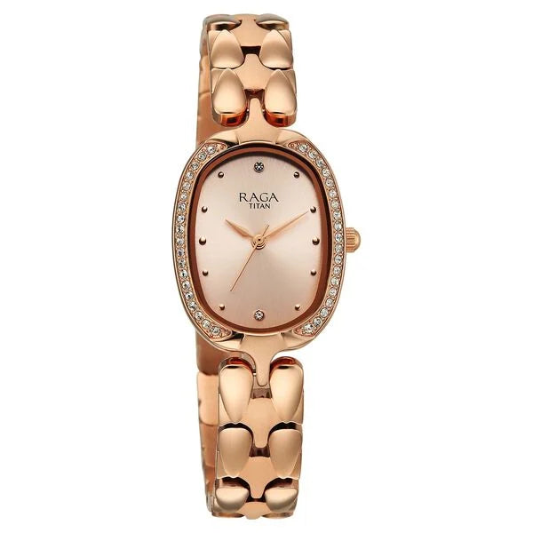 Titan Raga Showstopper Quartz Analog Watch For Women - 95347WM01 - KRISHNA WATCH COMPANY