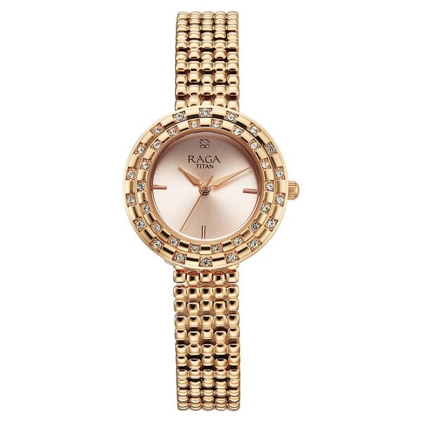Titan Raga Showstopper Quartz Analog Watch For Women - 95350WM01 - KRISHNA WATCH COMPANY