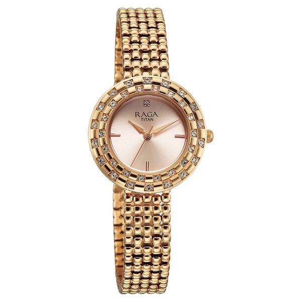 Titan Raga Showstopper Quartz Analog Watch For Women - 95350WM01 - KRISHNA WATCH COMPANY