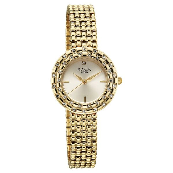 Titan Raga Showstopper Watch For Women - 95350YM01 - KRISHNA WATCH COMPANY