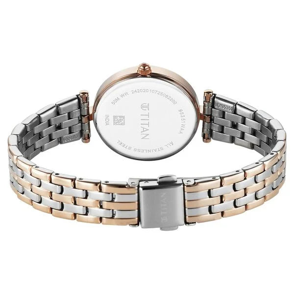 Titan Work Mode Quartz Analog Watch For Women 95351km01 - KRISHNA WATCH COMPANY