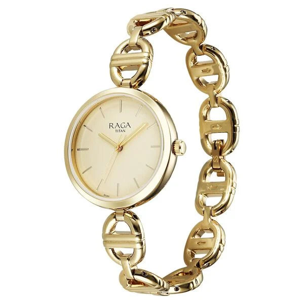 Titan Raga Showstopper Watch For Women - 95353YM01 - KRISHNA WATCH COMPANY