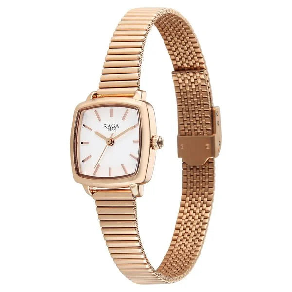 Titan Raga Showstopper Watch For Women - 95355WM01 - KRISHNA WATCH COMPANY