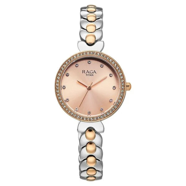 Titan Raga Showstopper Quartz Analog Watch For Women - 95357KM01 - KRISHNA WATCH COMPANY