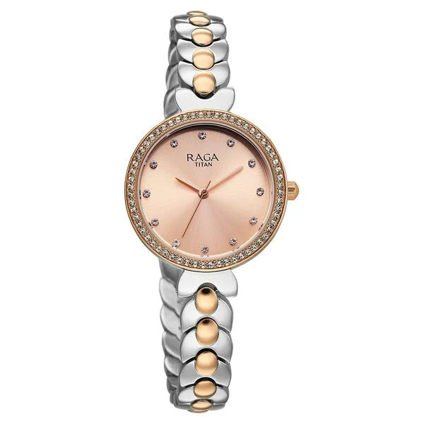 Titan Raga Showstopper Quartz Analog Watch For Women - 95357KM01 - KRISHNA WATCH COMPANY
