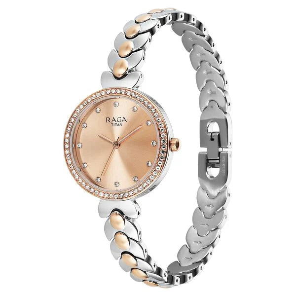 Titan Raga Showstopper Quartz Analog Watch For Women - 95357KM01 - KRISHNA WATCH COMPANY