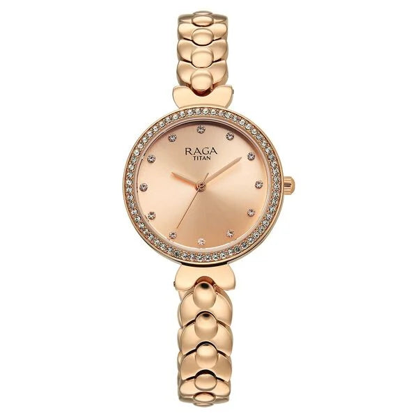 Titan Raga Showstopper Quartz Analog Watch For Women - 95357WM01 - KRISHNA WATCH COMPANY