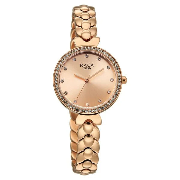 Titan Raga Showstopper Quartz Analog Watch For Women - 95357WM01 - KRISHNA WATCH COMPANY