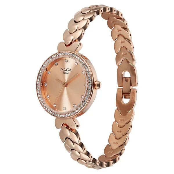 Titan Raga Showstopper Quartz Analog Watch For Women - 95357WM01 - KRISHNA WATCH COMPANY