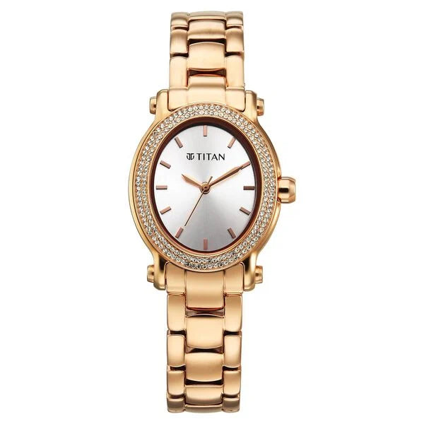 Titan Glamour Quartz Watch For Women 95359wm01 - KRISHNA WATCH COMPANY