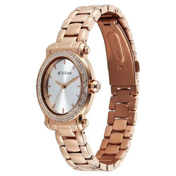 Titan Glamour Quartz Watch For Women 95359wm01 - KRISHNA WATCH COMPANY
