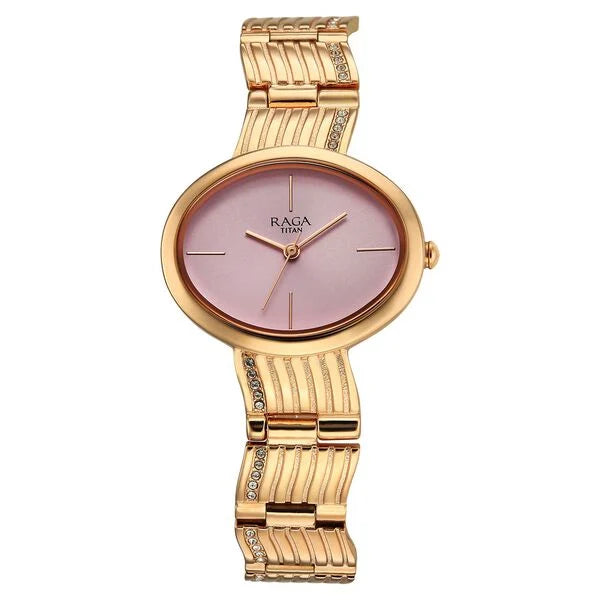 Titan Raga Glimmers Quartz Watch For Women 95362wm01 - KRISHNA WATCH COMPANY
